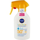 Prípravky na opaľovanie Nivea Sun Sensitive Protect detský spray na opaľovanie SPF50+ 270 ml