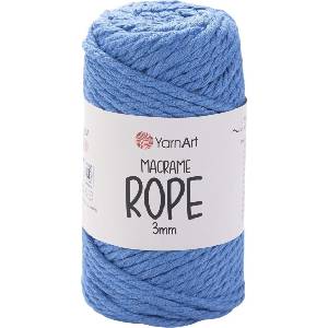 YARNART Macrame Rope 3 mm 3 mm 63 m 786 Dark Blue юта (Macrame Rope 3 mm 786)