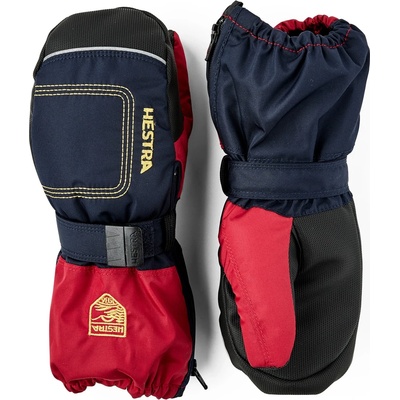 Hestra Ръкавици Hestra Baby Zip Long Mitt Gloves - Dark Navy / Red - размер 4 (EU) (202-1463-1614)