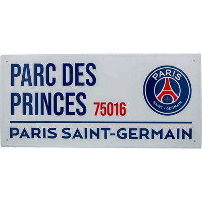 Fan-shop Plechová cedule PSG white