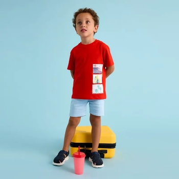 MAYORAL Тениска къс ръкав "waves" в червен цвят за мини момче Майорал