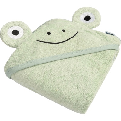 Sensillo Бебешка хавлия с качулка Sensillo - Жаба, 90 х 90 cm, зеленa (SILLO-4104)