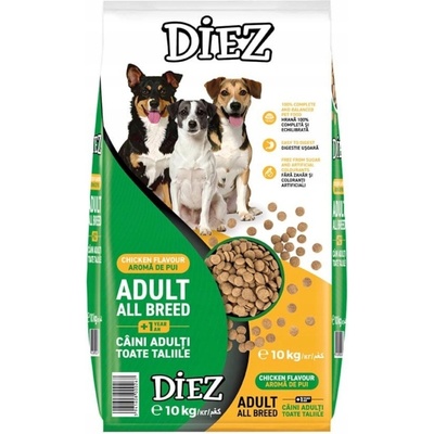 Diez Adult All Breed s Kuřecí Příchutí 10 kg