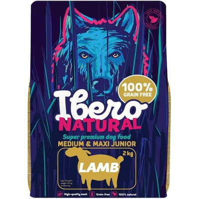 Ibero Grain Free Dog Medium & Maxi Junior Lamb 2 kg