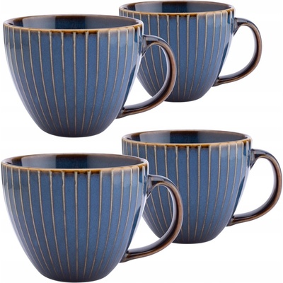 Altom Reactive Stripes Design Velké porcelánové šálky 4 x 450 ml