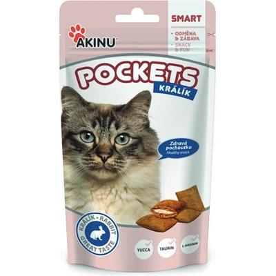 Akinu cat Pockets králičí polštářky 40 g