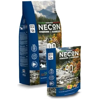 NECON Adult Mini суха храна със сьомга за кучета в зряла възраст от дребни породи