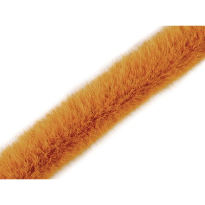 Prima-obchod Všívací oděvní / dekorační kožešina kulatá šíře 3 cm, barva 6 hořčicová