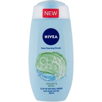 Nivea Clay sprchový gél s ílom zázvor a bazalka 250 ml