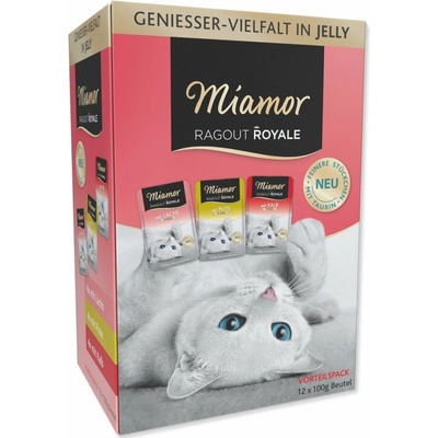 Miamor Ragout Royale v želé morka losos telecí 1200 g