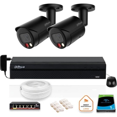 Dahua 2x IPC-HFW2849S-S-IL-0280B-BLACK