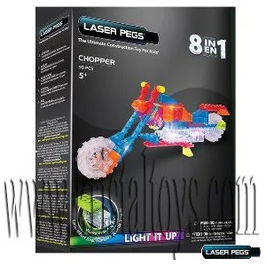  Светещ конструктор 8 в 1 - Мотор laser pegs