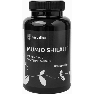 Herbatica Shilajit očistené mumio premium 500mg 80 kapsúl