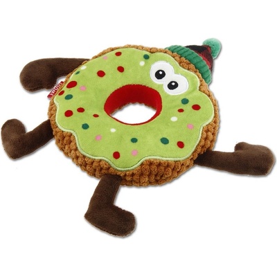 GiGwi VIANOČNÉ Hračka pes Donut 21 cm