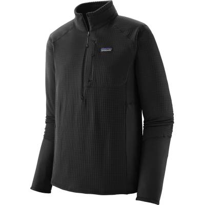 Patagonia Мъжки поларен пуловер Patagonia R1 P/O Fleece jumper - Black (005-5917-0113)