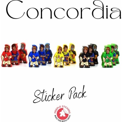 Meeple Stickers samolepky pro concordia