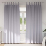 Pure Line Home Плътни завеси в цвят сив с текстилни гайки (уши), 2 бр. , 140 x 260 см - zalegloto - 54,96 лв