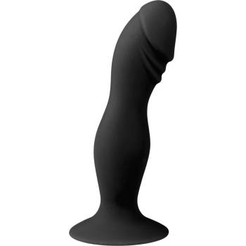 EasyToys Silicone Pleaser Black Silicone Anal Dildo with Suction Cup