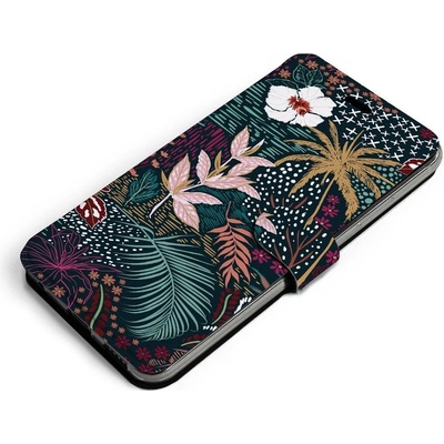 Pouzdro Mobiwear Flip Xiaomi Redmi 6 - VP13S Temná flóra
