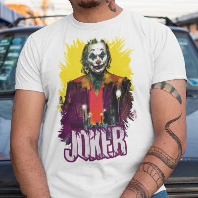Tričko s potlačou Joker 2 biela