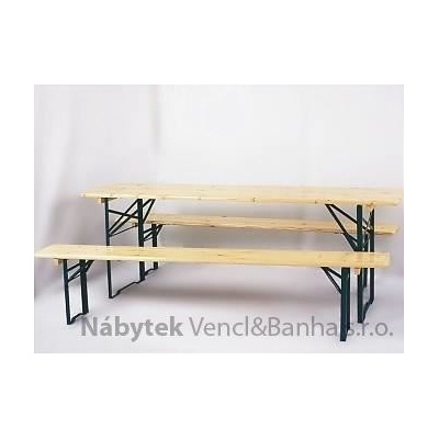 Trimex Dřevěný zahradní nábytek pivní set Bawaria 200x50 trim