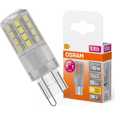 Osram LED žiarovka G9 s päticou 4W = 40W 470lm 2700K Warm 300° STAR stmievateľná 3-STEP