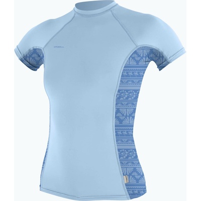 O'Neill Wms Hyperfreak Skins SS Rash Guard chambray blue/surf abstract