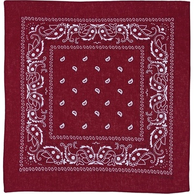 MFH Шал, бордо-черно, приблизително 55 x 55 cm, памук (16403D)