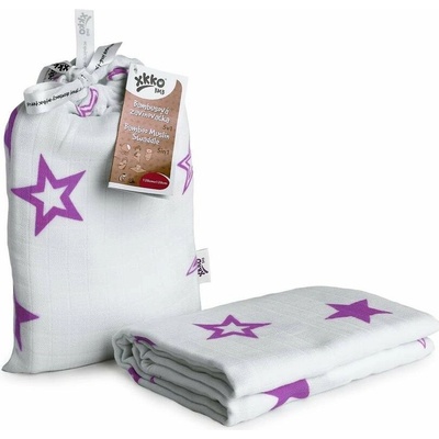 XKKO BMB Bambusová zavinovačka Lilac Stars