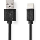 Nedis CCGB60600BK01 USB 2.0, Typ-C Zástrčka - A Zástrčka, 0,1m, černý