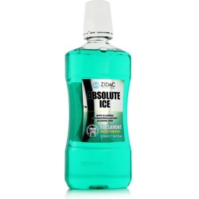 Zidac Laboratories Absolute Ice Freshmint Mouthwash 500 ml освежаваща вода за уста с ментов вкус