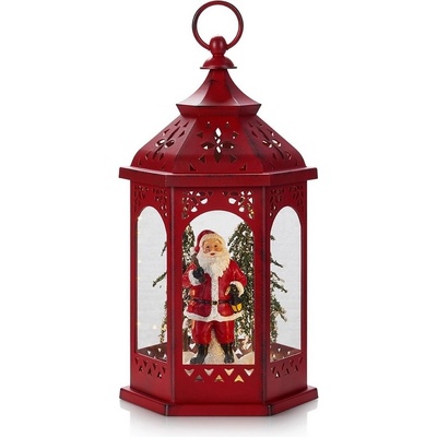 Markslöjd 704975 LED Vánoční dekorace ROLF LED 3xAA lucerna červená ML0883