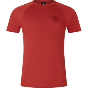 Endura Мъжка фланелка с къс ръкав за колоездене Endura Loop S/S Tech Tee Cycling jersey - Brick Red - размер XL (056-3534-0215)