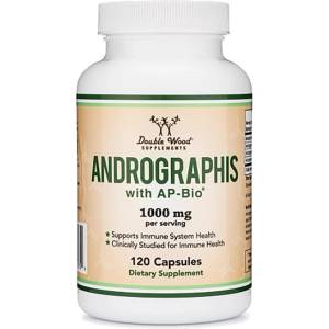 Double Wood Supplements Andrographis with AP-Bio, 120 капсули, Double Wood
