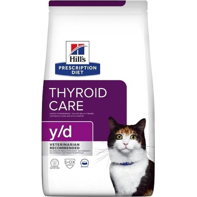 Hill's HILL'S Thyroid Care y/d Суха храна за котки, с грижа за щитовидната жлеза, 3 kg (610385)