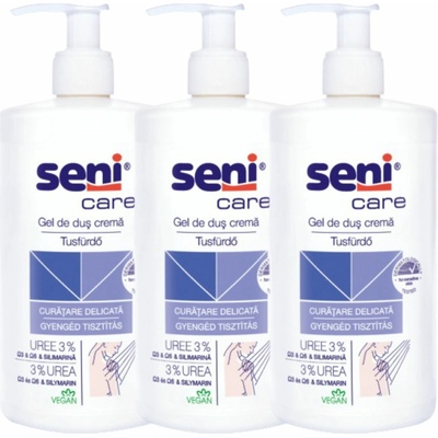 Seni Care krémový sprchový gél 3% urea 500 ml