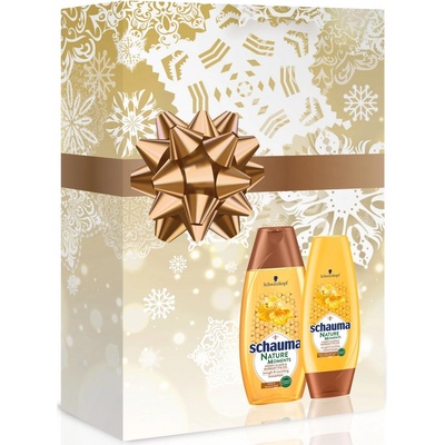 Schauma Nature MoMents Medový elixír a olej z opuncie mexické pre regeneraci a sílu šampon 250 ml + balzám 200 ml darčeková sada