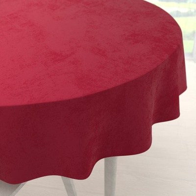 Biante Veľký zamatový okrúhly obrus Velvet Premium SVP-007 Malinovo červený Ø 240 cm