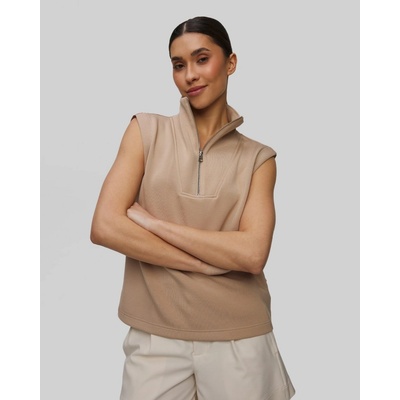 Varley Magnolia Half Zip Tank 2.0 béžová