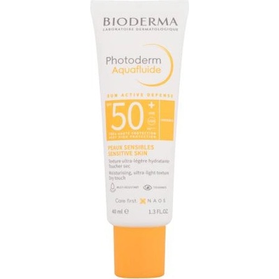 BIODERMA Photoderm Aquafluide Invisible SPF50+ хидратиращ и матиращ слънцезащитен флуид за лице 40 ml унисекс
