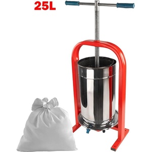 UNI Преса за грозде, ръчна, Dionis Inox, 25 л обем на контейнер, двойна вана (ET16965)
