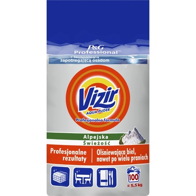 Vizir prací prášok na bielu bielizeň AlpineFresh 5,5 kg 100 PD