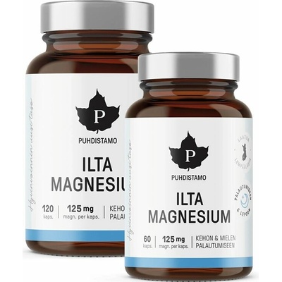 Puhdistamo Night Magnesium Hořčík 120 + 60 kapsúl