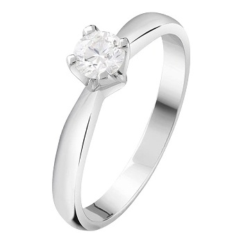 Bliss Диамантен пръстен от бяло злато Bliss 20102446 (20102446)