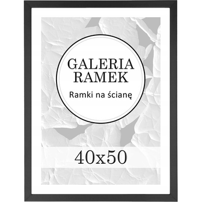 Rámeček 40x50 cm Černý dřevěný Rámeček – Zboží Živě