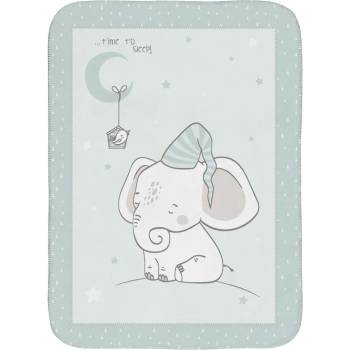 Image 1 of KikkaBoo Супер меко бебешко одеяло 80/110 см Elephant Time (31103020131)