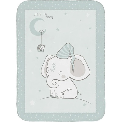 KikkaBoo Супер меко бебешко одеяло 80/110 см Elephant Time (31103020131)