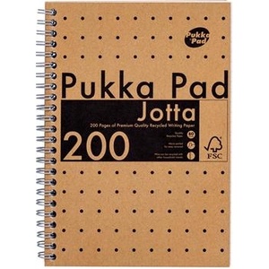Pukka Pad Спирална тетрадка, A5, с правила, 100 страници, PUKKA PAD "Jotta Kraft" 9567-KRA (9567-KRA)