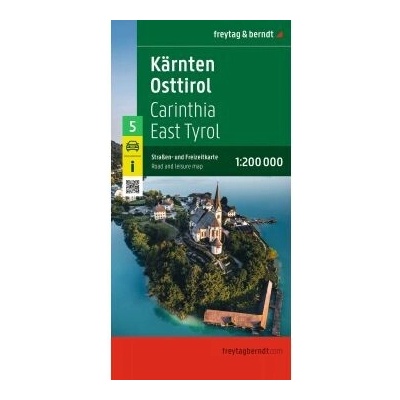 Freytag & Berndt mapa Kärtnen (Korutany),Nordliche Adria 1:200 t.