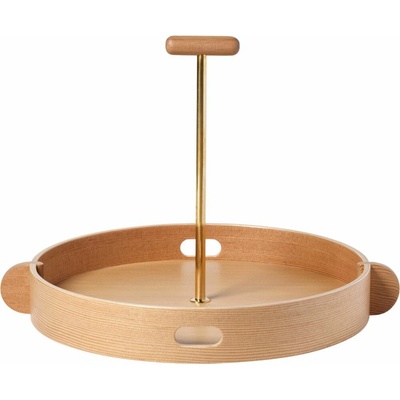 Fritz Hansen Podnos na servírovanie JH Tray hnedá drevo 38 cm